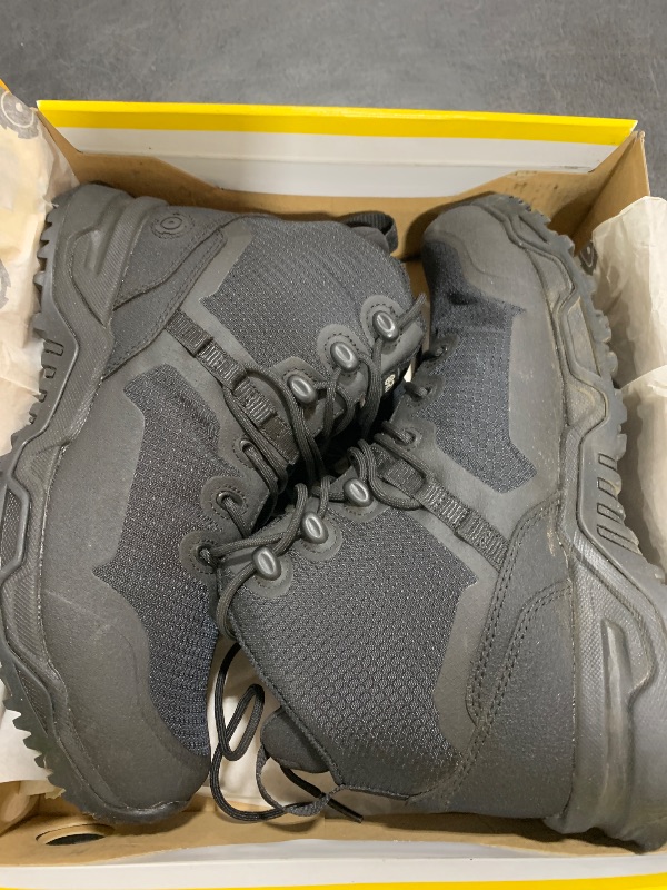 Photo 1 of Original S.W.A.T.® Alpha Fury 6" Lace-Up Work Shoes for Men – Polyester Mesh and PU Construction – Gusseted Tongue Black US Men's 8, Women's 9.5 Medium