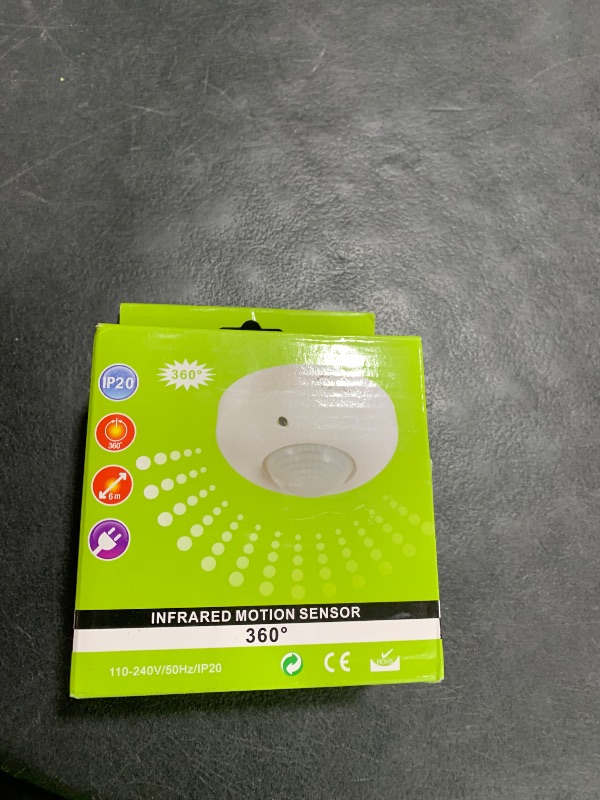 Photo 1 of Sensky 360 Degree Ceiling Mount Occupancy Sensor, 110-240V PIR Motion Sensor Switch, High Sensitive Movement Detector Light Switch, Neutral Required(Max Detection Distance: 6 m)