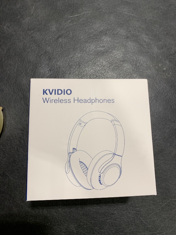 Photo 1 of KVIDIO Bluetooth Headphones Over Ear, 65 Hours Playtime Wireless Headphones with Microphone, Foldable Lightweight Headset with Deep Bass, HiFi Stereo Sound Low Latency for Travel Work Cellphone