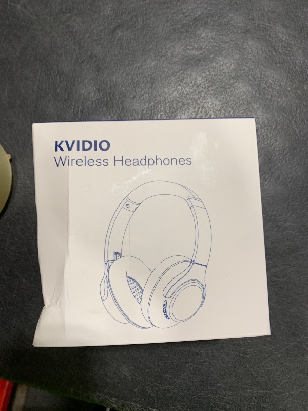 Photo 1 of KVIDIO Bluetooth Headphones Over Ear, 65 Hours Playtime Wireless Headphones with Microphone, Foldable Lightweight Headset with Deep Bass, HiFi Stereo Sound Low Latency for Travel Work Cellphone