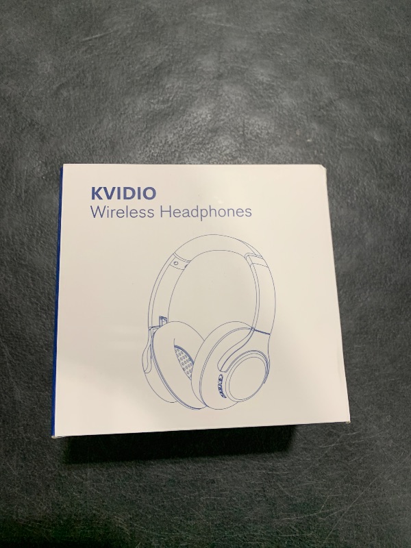 Photo 1 of KVIDIO Bluetooth Headphones Over Ear, 65 Hours Playtime Wireless Headphones with Microphone, Foldable Lightweight Headset with Deep Bass, HiFi Stereo Sound Low Latency for Travel Work Cellphone