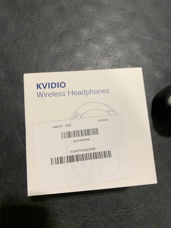 Photo 1 of KVIDIO Bluetooth Headphones Over Ear, 65 Hours Playtime Wireless Headphones with Microphone, Foldable Lightweight Headset with Deep Bass, HiFi Stereo Sound Low Latency for Travel Work Cellphone