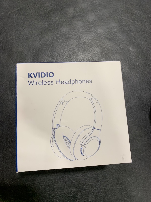 Photo 1 of KVIDIO Bluetooth Headphones Over Ear, 65 Hours Playtime Wireless Headphones with Microphone, Foldable Lightweight Headset with Deep Bass, HiFi Stereo Sound Low Latency for Travel Work Cellphone