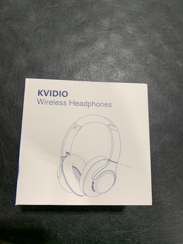 Photo 1 of KVIDIO Bluetooth Headphones Over Ear, 65 Hours Playtime Wireless Headphones with Microphone, Foldable Lightweight Headset with Deep Bass, HiFi Stereo Sound Low Latency for Travel Work Cellphone