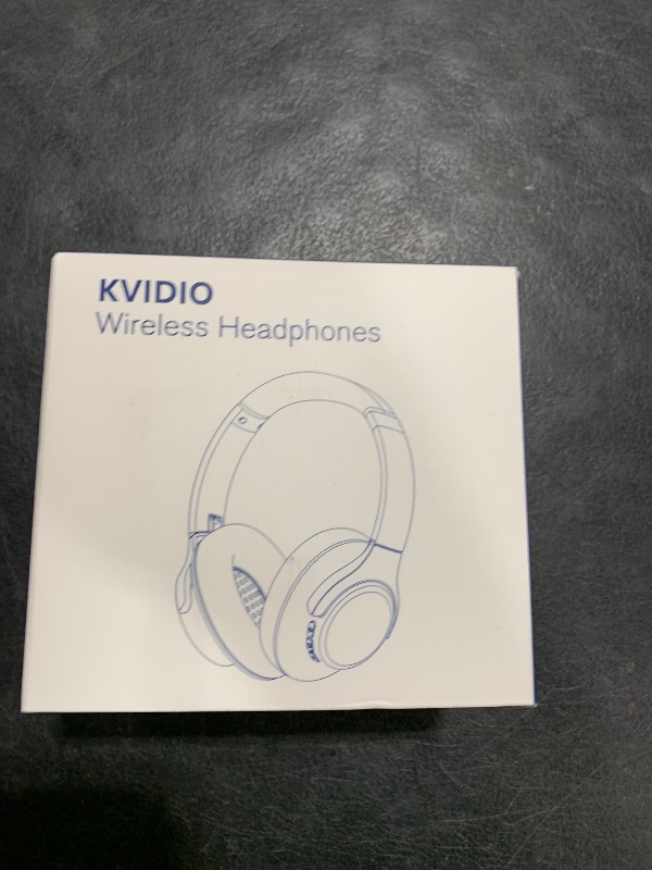 Photo 1 of KVIDIO Bluetooth Headphones Over Ear, 65 Hours Playtime Wireless Headphones with Microphone, Foldable Lightweight Headset with Deep Bass, HiFi Stereo Sound Low Latency for Travel Work Cellphone