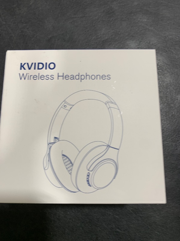 Photo 1 of KVIDIO Bluetooth Headphones Over Ear, 65 Hours Playtime Wireless Headphones with Microphone, Foldable Lightweight Headset with Deep Bass, HiFi Stereo Sound Low Latency for Travel Work Cellphone