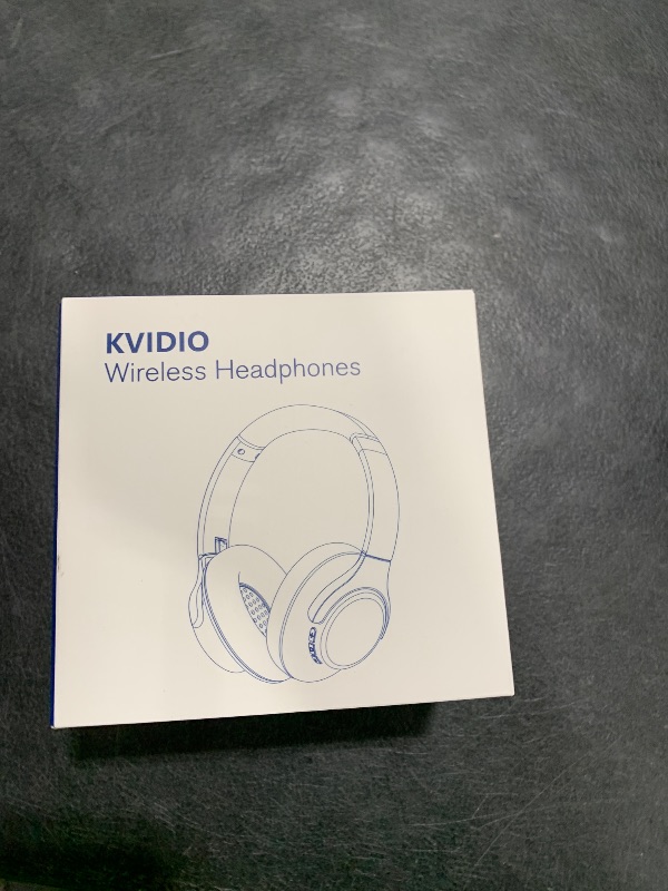 Photo 1 of KVIDIO Bluetooth Headphones Over Ear, 65 Hours Playtime Wireless Headphones with Microphone, Foldable Lightweight Headset with Deep Bass, HiFi Stereo Sound Low Latency for Travel Work Cellphone