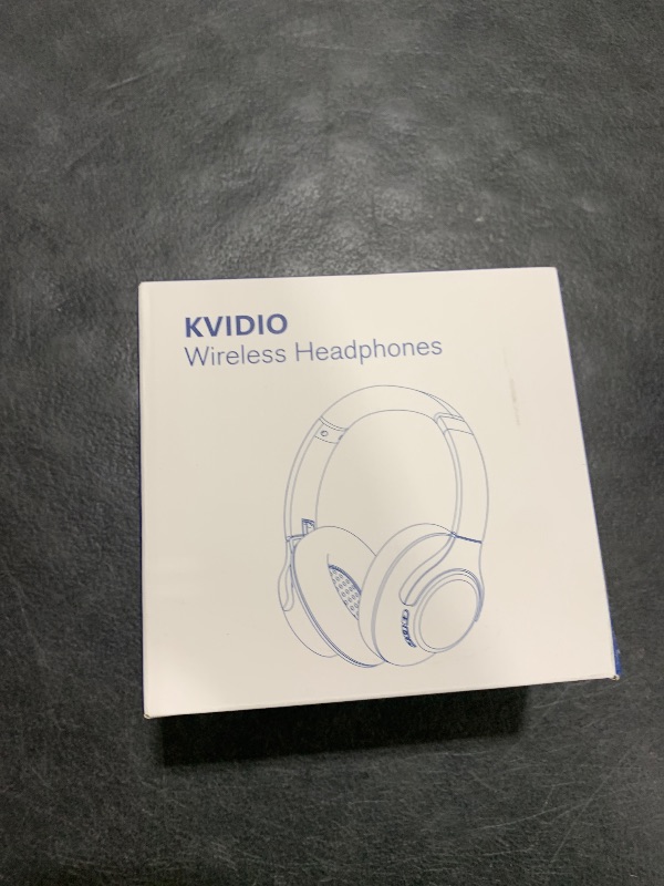 Photo 1 of KVIDIO Bluetooth Headphones Over Ear, 65 Hours Playtime Wireless Headphones with Microphone, Foldable Lightweight Headset with Deep Bass, HiFi Stereo Sound Low Latency for Travel Work Cellphone