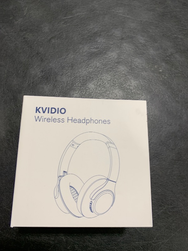 Photo 1 of KVIDIO Bluetooth Headphones Over Ear, 65 Hours Playtime Wireless Headphones with Microphone, Foldable Lightweight Headset with Deep Bass, HiFi Stereo Sound Low Latency for Travel Work Cellphone