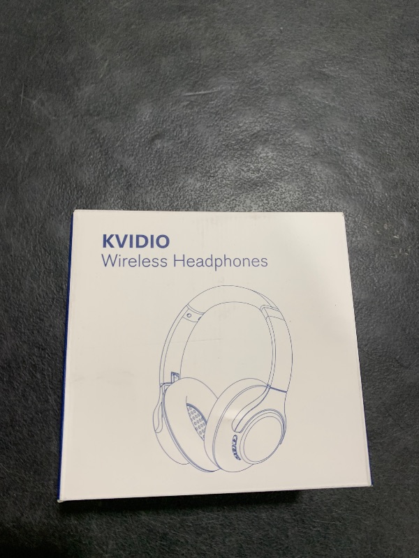 Photo 1 of KVIDIO Bluetooth Headphones Over Ear, 65 Hours Playtime Wireless Headphones with Microphone, Foldable Lightweight Headset with Deep Bass, HiFi Stereo Sound Low Latency for Travel Work Cellphone