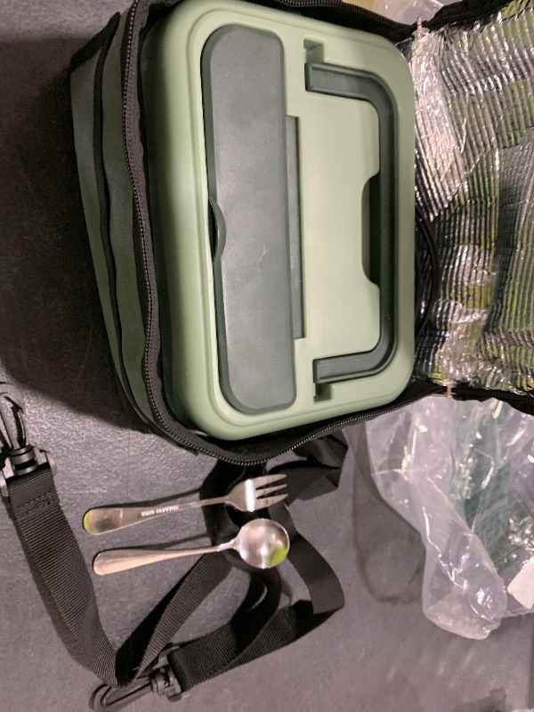Photo 1 of ODSD Cordless Electric Lunch Box for Adults, 16000mAh Rechargeable Self-Heating Lunch Box Food Warmer with Timer & Adjustable Heating, 34oz/1L Container with Insulated Bag for Office Car Outdoor