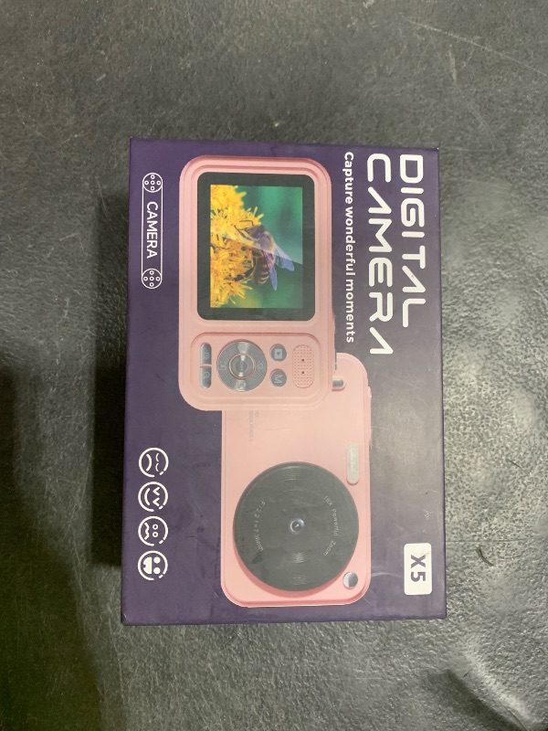 Photo 1 of Digital Camera for Kids, WITYEAH 48MP FHD 1080P Point and Shoot Digital Cameras with 16X Zoom Anti-Shake, Compact Portable Cameras for Photography, for Boys Girls Teens Beginners-Pink