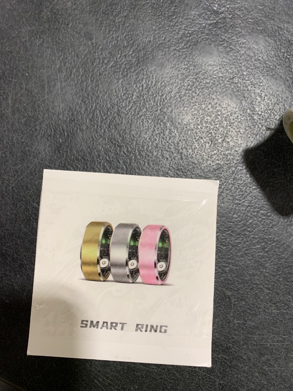Photo 1 of Health Smart Ring for Men Women, Fitness Tracker with Heart Rate/Blood Pressure/Blood Oxygen Monitor,Sleep Tracker,Pedometer, IP68 Waterproof Ring for iPhone&Android, No Subscription (Pink, Size10?