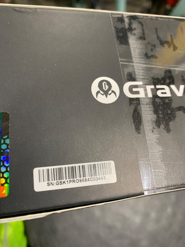 Photo 1 of GravaStar Mercury K1 Pro Wireless Mechanical Gaming Keyboard, 75% Layout RGB Custom Keyboard, Electroplated Glossy Frame, Hot-Swappable Linear Switches – Cyberpunk Edition