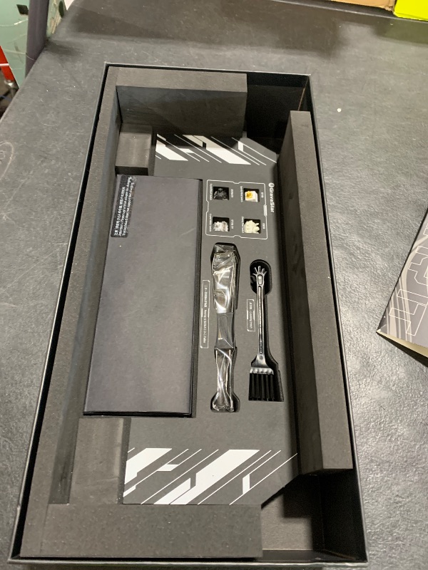 Photo 1 of GravaStar Mercury K1 Pro Wireless Mechanical Gaming Keyboard, 75% Layout RGB Custom Keyboard, Electroplated Glossy Frame, Hot-Swappable Linear Switches – Cyberpunk Edition
