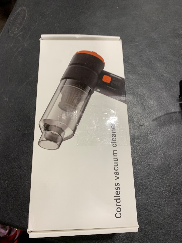 Photo 1 of VNOST Car Vacuum Portable Cordless, Handheld Vacuum Cordless with 30000PA Suction, 130000RPM, 6800mAh Battery, 10 Nozzles, Rubber Paint Material for Car, Home, Pet Cleaning?Black Orange?
