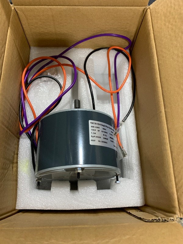 Photo 1 of RALBDX 68J97 Condenser Fan Motor Compatible with Lennox 10ACB24-10, 10ACB30-10, 10ACB18-10, 10ACB36-10, 10ACB48-10 ; 1/6 HP 208-230V 1PH 60HZ 1075RPM Fan Motor Replace # 31L19 31L1901 K55HXDFM-6844