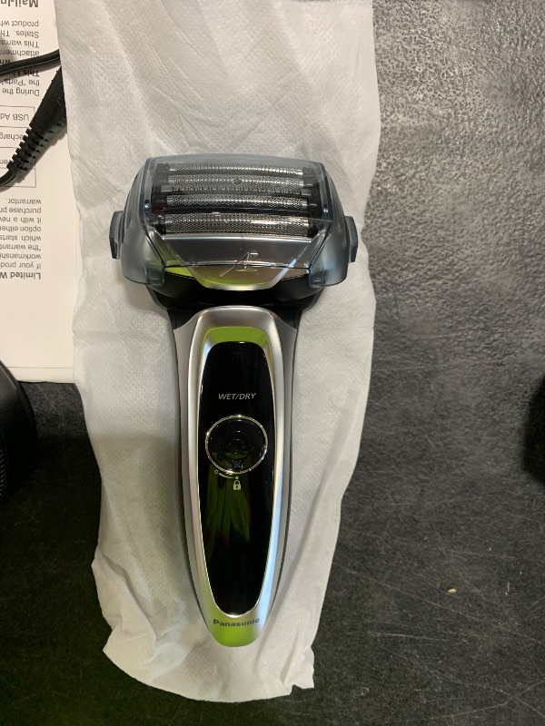 Photo 1 of Panasonic ARC5 Electric Razor for Men with Pop-Up Trimmer, Wet/Dry 5-Blade Electric Shaver with Intelligent Shave Sensor and Multi-Flex Pivoting Head – ES-LV65-S (Silver)