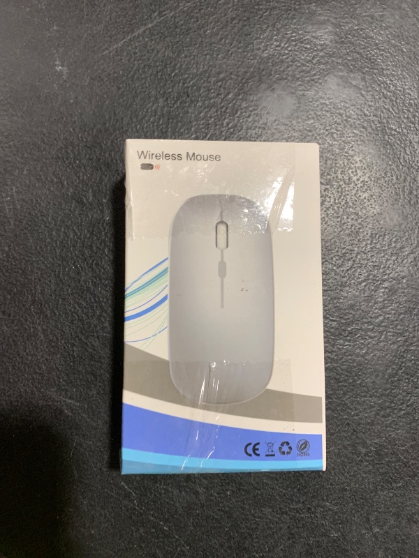 Photo 1 of WREANU Wireless Bluetooth Mouse Rechargeable Laptop Mice with LED Lights Silent Slim Use(BT5.2 and 2.4G Portable USB Receiver)Dual Mode Computer Mouse for Laptop/iPad/Tablet/Apple/PC/Mac(Black Pearl)