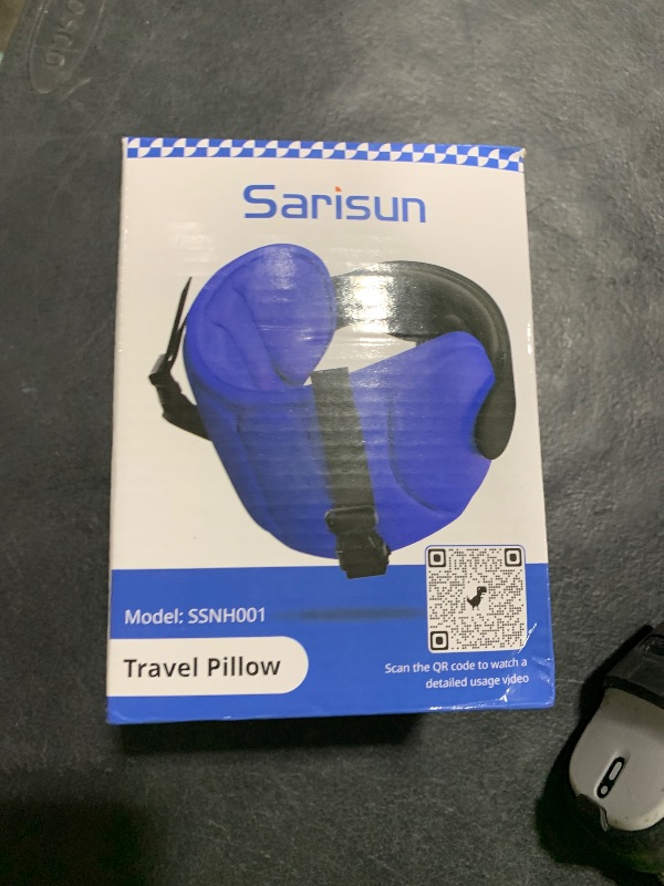 Photo 1 of SARISUN Travel Pillows for Airplanes, Airplane Pillow for Long Flight, Airplane Head Strap with Eye Mask for Sleep, Travel Neck Pillow for Car Road Trip, 360° Support Headrest, Stop Bobblehead, Pink