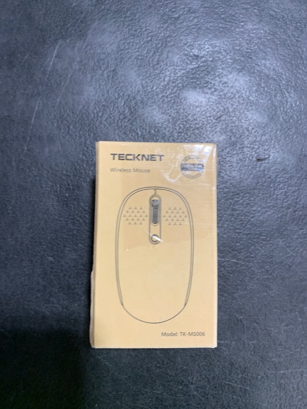 Photo 1 of TECKNET Wireless Mouse, 2.4G Quiet Computer Mouse with USB Receiver, 4 Buttons Portable Cordless Mice for Chromebook, Laptop, PC, Mac, 800/1200/1600 DPI - Blue