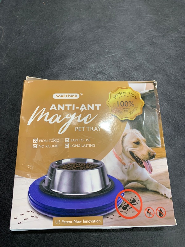 Photo 1 of SoulThink® Ant Proof Cat Dog Bowl Tray - New Innovation Anti Ant Pet Food Dish Indoor No Chemical No Water Needed Different from Traditional Ant Trap (Turquoise Green)