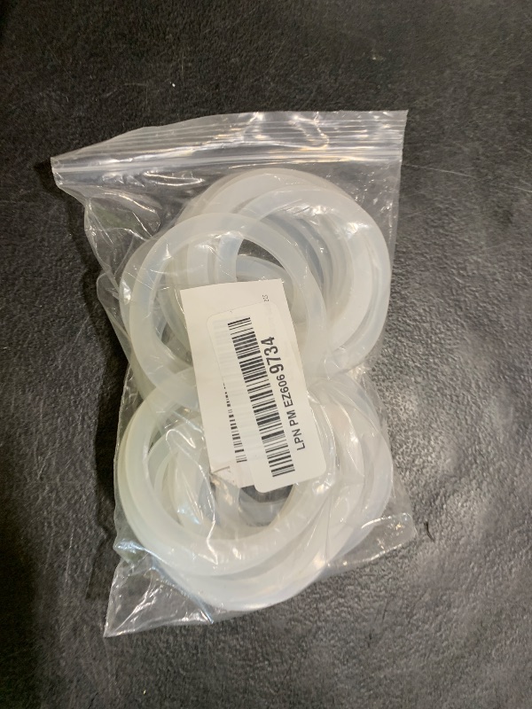Photo 1 of WUWEOT 40 Pack Silicone Sealing Ring Gasket for Mason Jar Lids, Regular Mouth 2.8"/70mm Silicone Seal Replacement, Airtight Leak Proof Plastic Gaskets