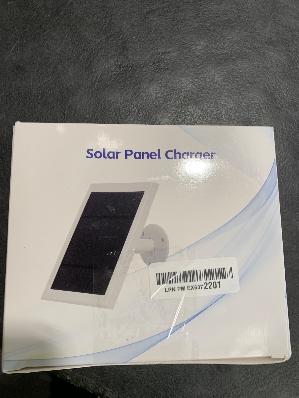 Photo 1 of Solar Panel for Ring Camera, 4W Solar Charger Compatible with Ring Spotlight &Stick Up Outdoor Cam Battery, 10FT/3M Long Cable with USB-C to Ring Barrel Plug Adapter, Black
