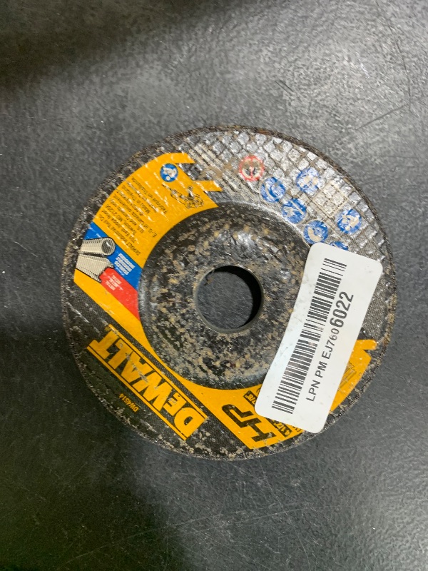 Photo 1 of DEWALT DW4514 1/4" Thick Grinding Wheel with 4-1/2" Diameter and 7/8" Arbor