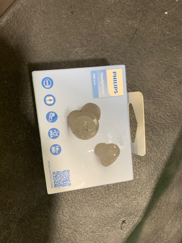 Photo 1 of PHILIPS TAT1219 Wireless Earbuds,True Wireless Headphones,Powerful Bass with 10 mm Driver,Clear Call Quality with AI Mic,18 H Battery Life,Bluetooth 5.3,IPX4 Rating,Ergonomic Design for Comfort,Black