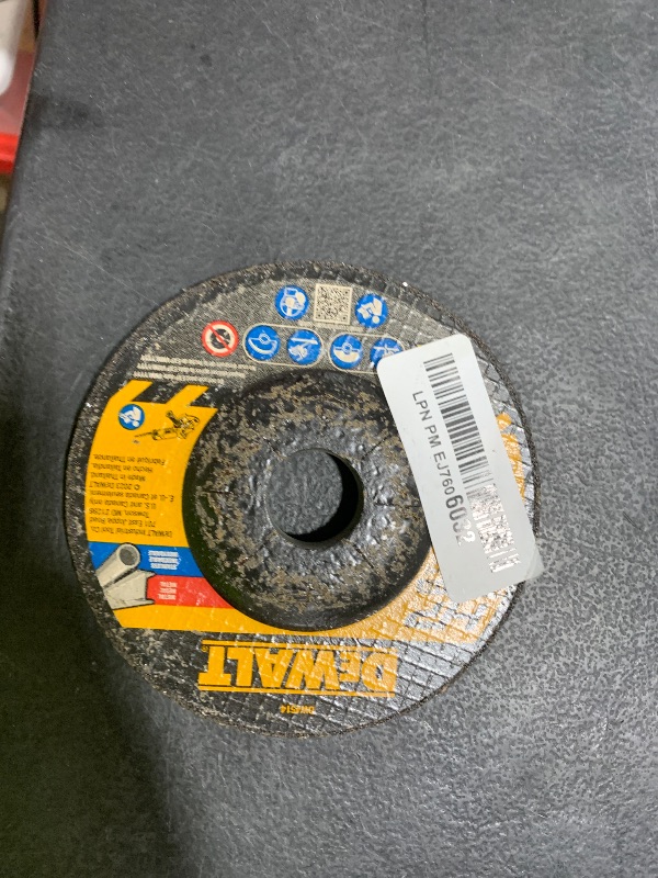 Photo 1 of DEWALT DW4514 1/4" Thick Grinding Wheel with 4-1/2" Diameter and 7/8" Arbor