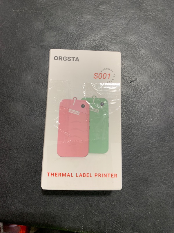 Photo 1 of ORGSTA S001 Label Maker Machine with Tape, Portable Bluetooth Label Maker for Home and Office Organization, Thermal Label Printer Mini Label Maker with Multiple Templates, Green
