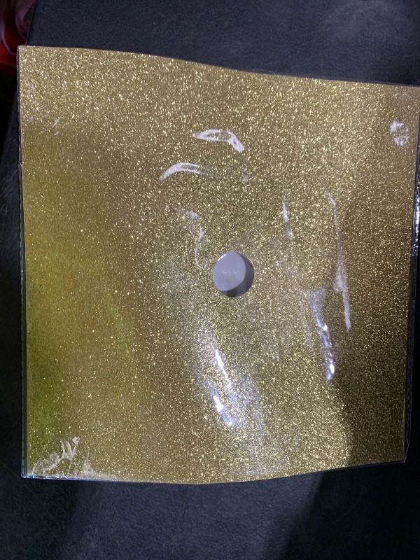 Photo 1 of Glitter Heavyweight Premium Construction Paper for Grad Caps, 5 Sheets, DIY Grad Cap Decorations (Gold)