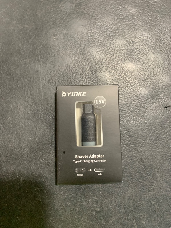 Photo 1 of Yinke 15V HQ8505 Type-C Shaver Adapter Charging Converter for Philips Norelco 7700/7500/7400 3500/5300 Series, OneBlade QP6520 QP6530 QP6510, USB-C Shaver Charger Converter without Charger Cord (1 PC)