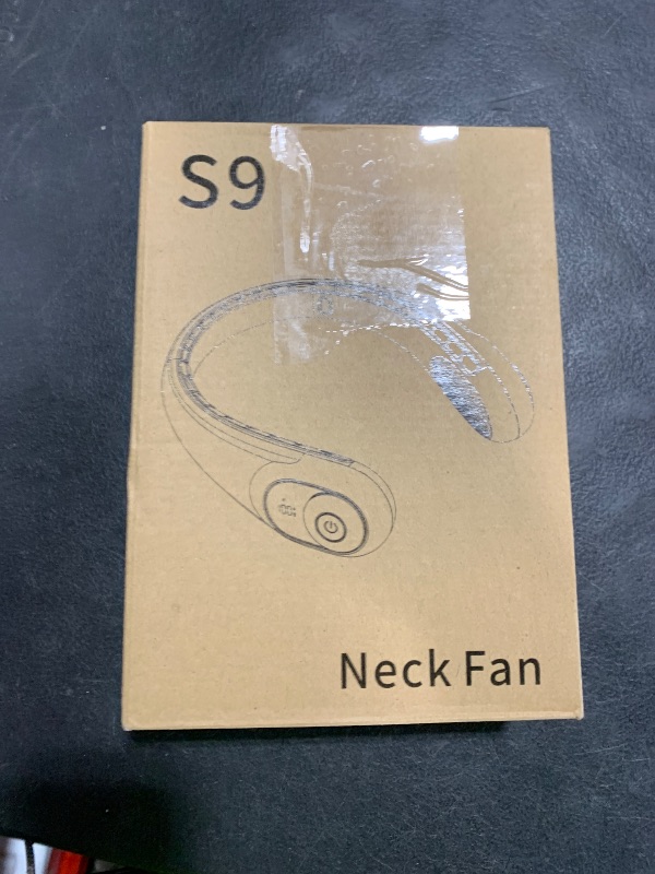 Photo 1 of Neck Fan, Personal Fan with LED Display, USB-C Rechargeable, 4000mAh-Battery, 3-Speed Adjustment & Whisper-Quiet Operation, Perfect for Home, Travel, Sports