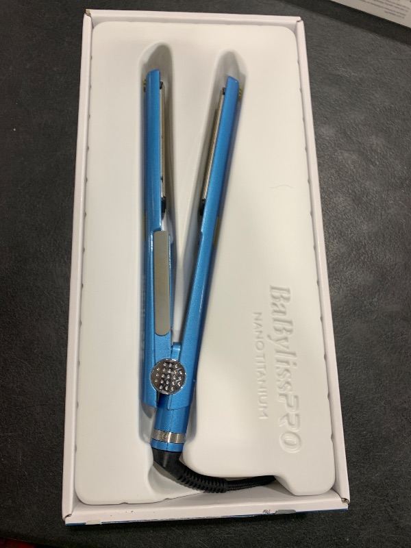 Photo 1 of BaBylissPRO Nano Titanium Flat Iron Hair Straightener , 1/2" Ultra- Thin Hair Straightener Iron for Professional Salon Results and All Hair Types