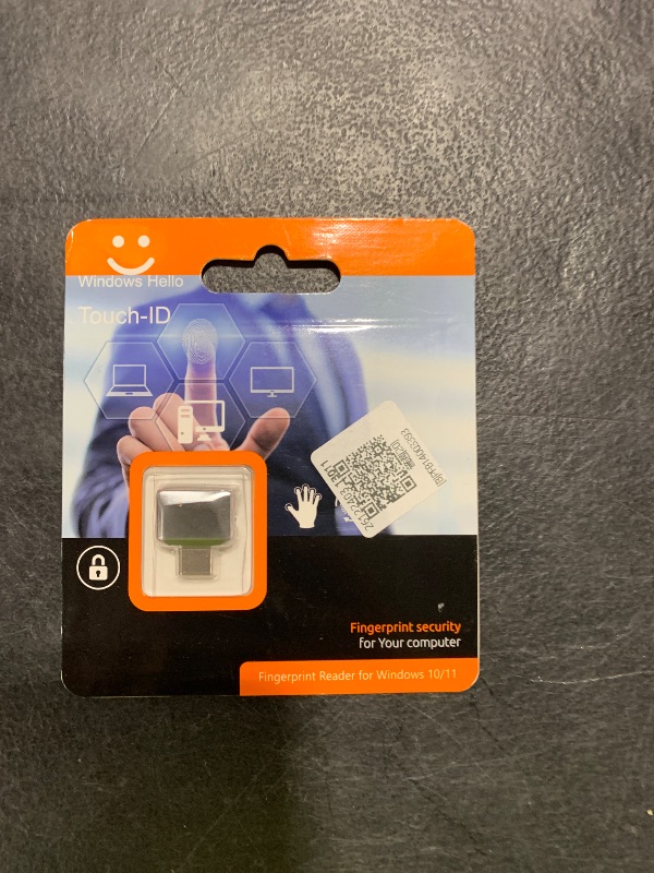 Photo 1 of USB-C Fingerprint Reader Biometric Scanner Hello Plug and Play USB Type-C Fingerprint ID Device Compatible 11 10 PC Laptop Fast Secure Login Authentication