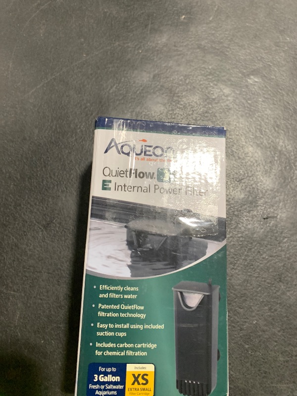 Photo 1 of Aqueon Quietflow E Internal Power Filter, 3-gal