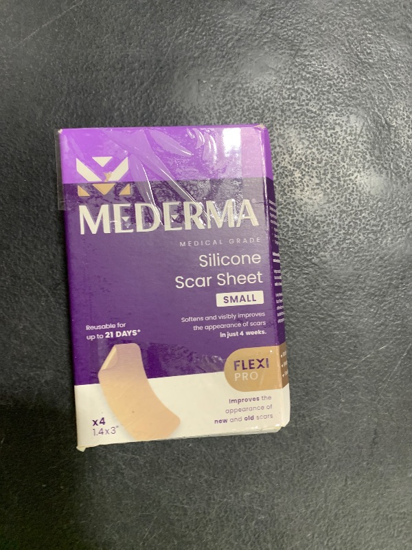 Photo 1 of Mederma Medical Grade Silicone Scar Sheets; Improves The Appearance of Old and New Scars; for Injury, Burn and Surgery Scars, 4 Count