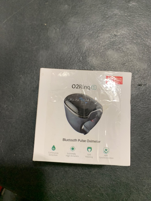Photo 1 of Wellue O2Ring-S Oxygen Monitor with Vibration Reminder, Bluetooth Pulse Oximeter Tracks SPO2 and Pulse Rate, 24 hrs Battery Life, 4*10 Hours Built-in Memory, Rechargeable Pulse Ox with Free PC & APP