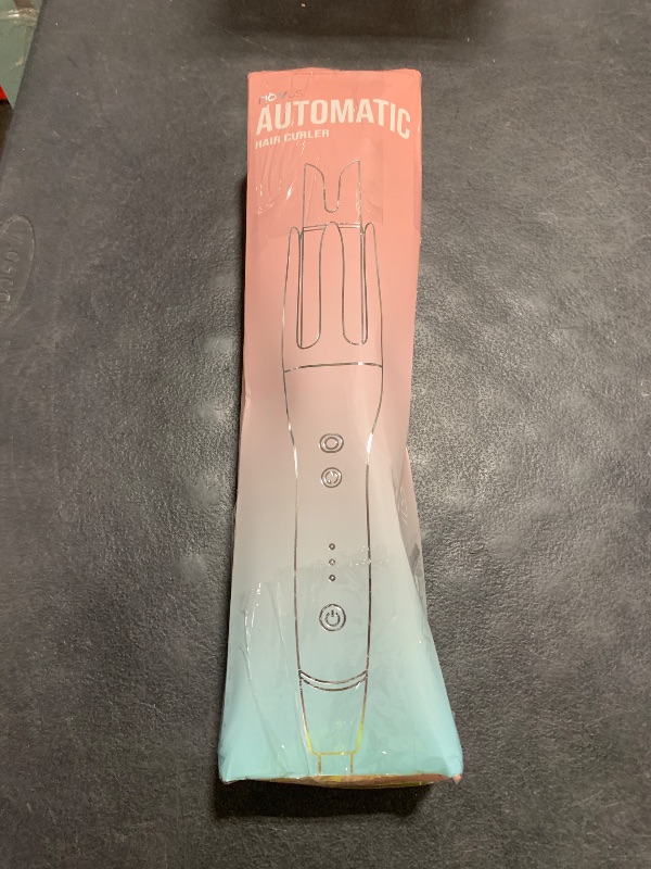 Photo 1 of NOVUS Anti-Scald Automatic Ceramic Curling Iron, Rotating Wand, Auto Curling, 3 Temp Settings, 30Min Auto Shut Off, For All Hair Types