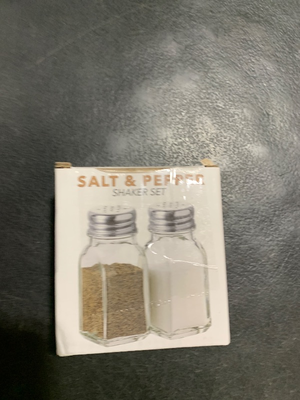 Photo 1 of Salt and Pepper Shakers Set Clear Glass, Kitchen Gadgets Cooking Table