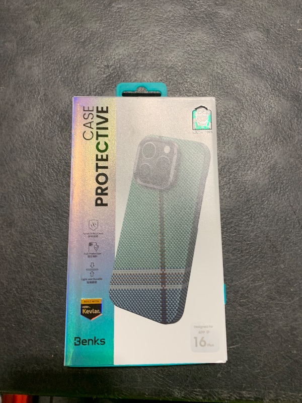 Photo 1 of BENKS for iPhone 16 Plus Case Compatible with Magsafe, [PassionGreen ArmorAir] Built with Dupont Kevlar 1500D Aramid, Ultra Slim & Lightweight iPhone 16 Plus Minimalist Case