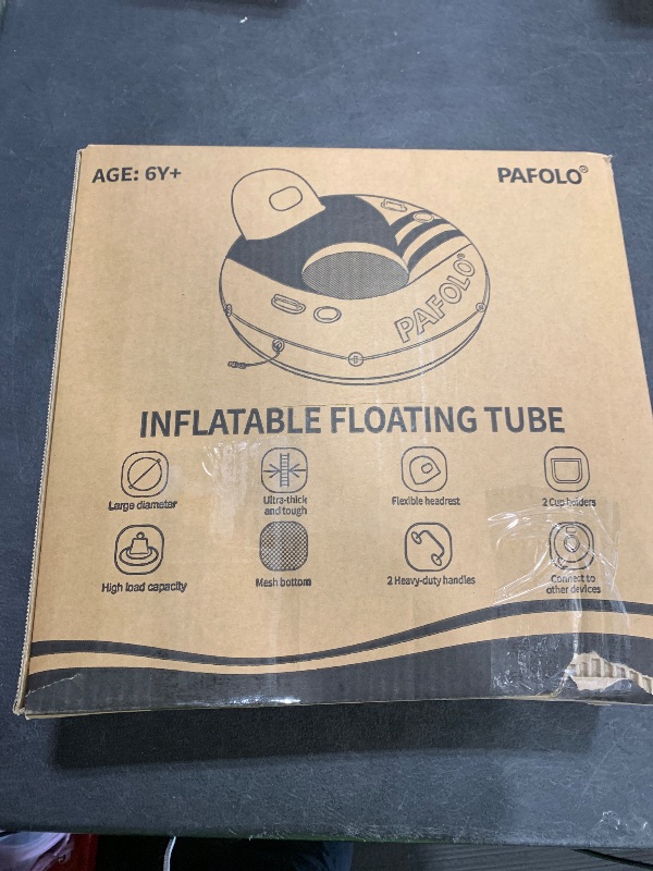 Photo 1 of River Tubes for Floating Heavy Duty, Pool Float Adult, 53" Inflatable Float Tube for Beach Lake Rafting, River Floats with Mesh Bottom