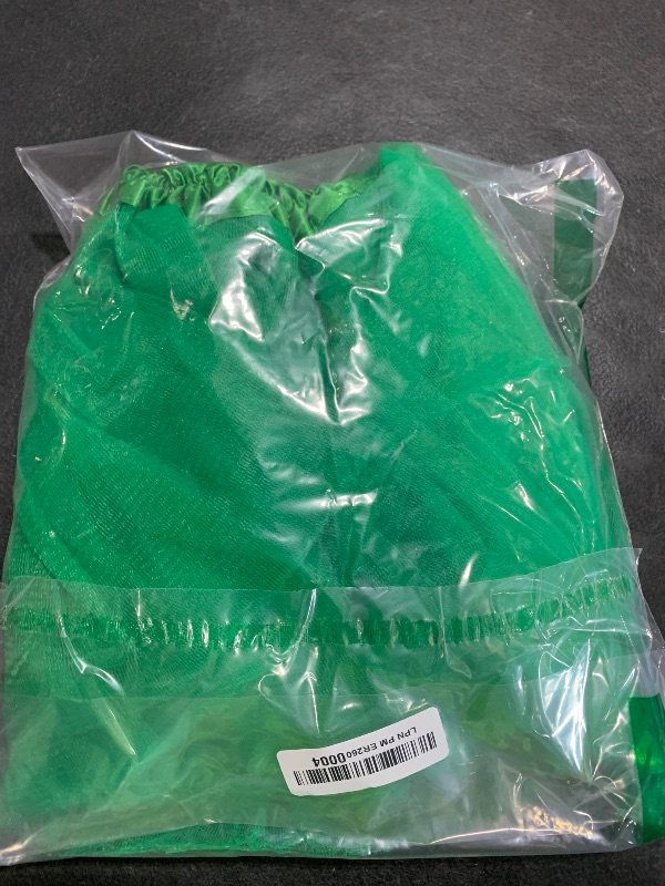 Photo 1 of BGFKS 5 Layered Tulle Tutu Skirt for Girls with Hairbow, Ballet Dressing Up Kid Tutu Skirt Green