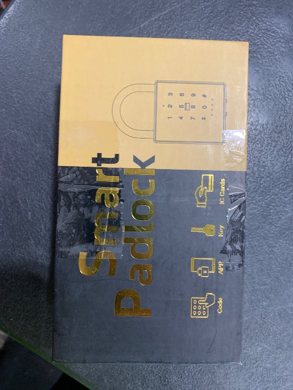 Photo 1 of eLinkSmart Heavy Duty Smart Padlock with Key, Pad Lock with Code Keypad, Weatherproof Bluetooth RFID Keyless Electronic Digital Combination Lock for Gate Outdoor Fence Storage Unit Locker Shed Pool