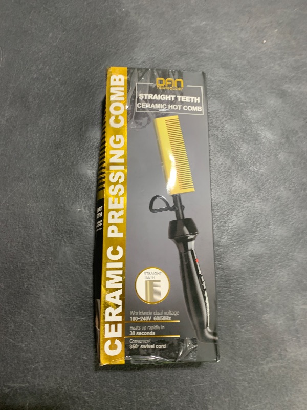 Photo 1 of Dan Technology Mini Pressing Comb, Dual Voltage Travel & Home Hair Straightener for Natural Black Wigs and Hair