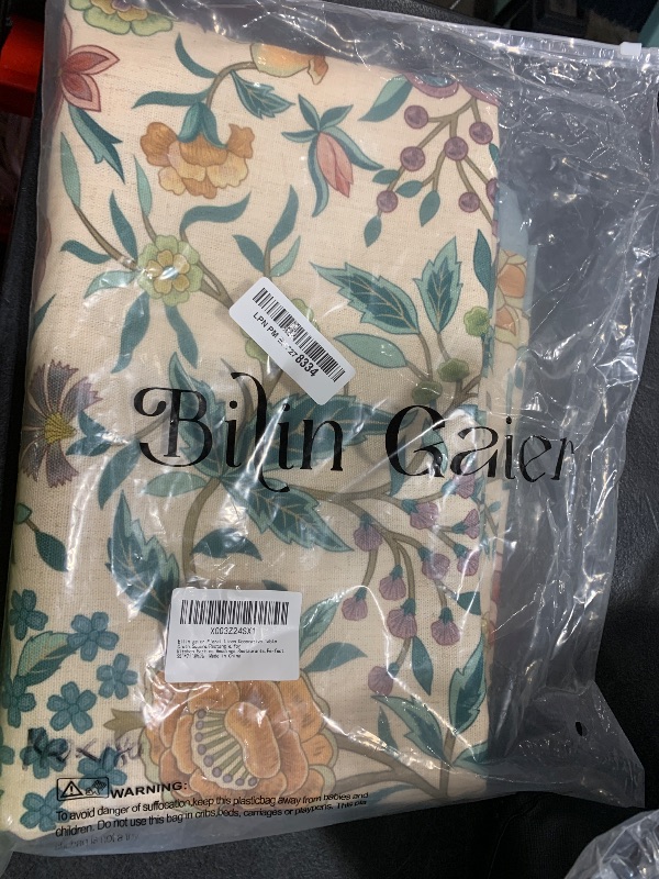 Photo 1 of bilin gaier Designer Vintage Linen Rectangle Tablecloth,French Rustic Floral Table Cloth with Colorful Pattern,Decor Table Cover for Kitchen,Dining,Tea Party,Home,Christmas,55"*71"