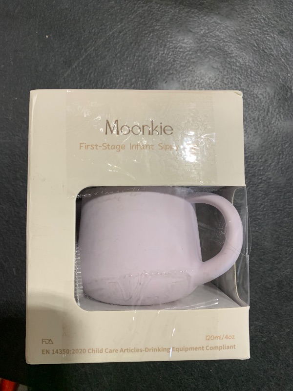 Photo 1 of Moonkie Silicone Baby Sippy Cups | 3 Stages Training Cup Straw Cup for Infants Toddlers and Kid | 4 oz 1Pack