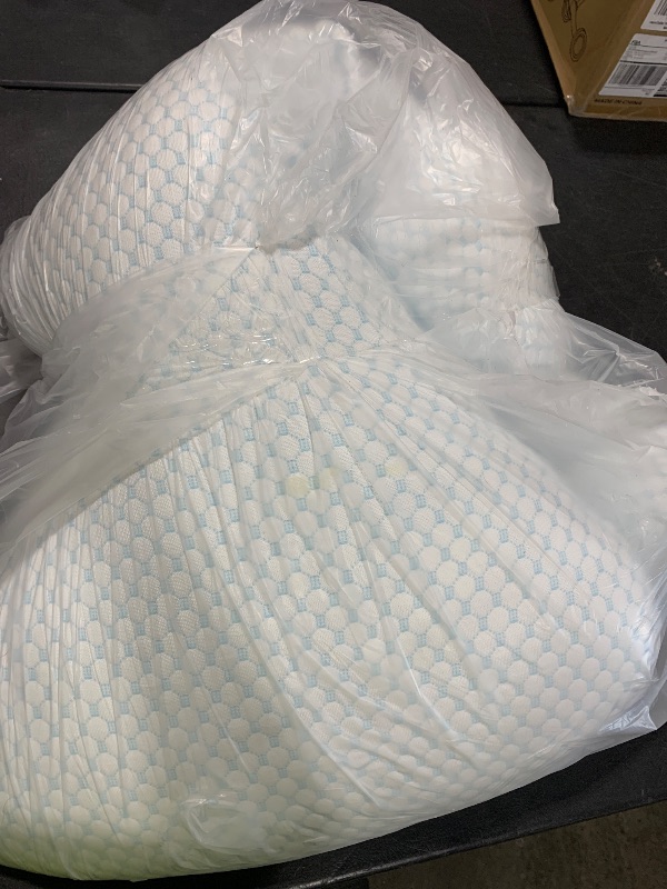 Photo 1 of HONEHO Mermaid Body Pillows for Adults, Cooling Long Pillow for Bed, One Piece Full Body Pillow, Big Memory Foam Firm Body Pillow for Side Sleepe, Soft Hugging Bodypillow for Pregnancy